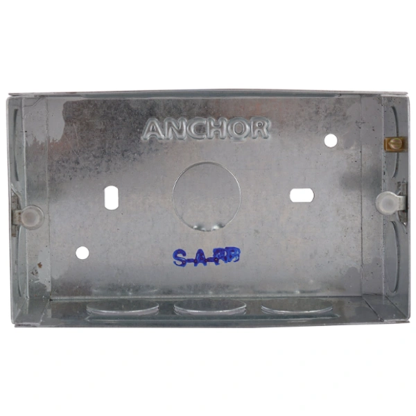 Anchor ANCHOR 21791 Metal GI Box Roma 4 Module, Silver, Standard - 4 M, Silver, NA